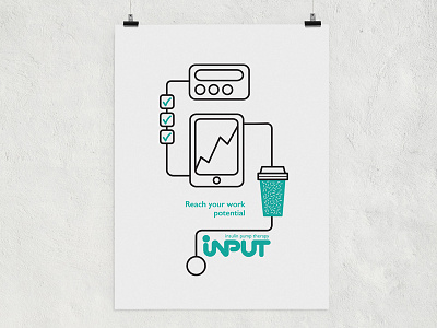 Insulin Pump Therapy Poster branding design diabetes fun graphic identity illustration insulin poster simple white work