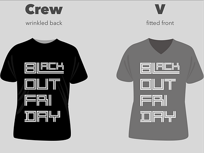 Blackout Friday Shirt Design Front