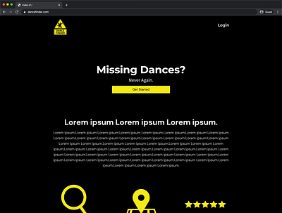 Dance Finder Concept Web App