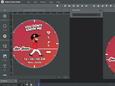 Galaxy Watch Studio Jax Jones Animated Watchface
