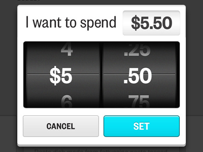 Save them papers, son app budget button digital ios mobile picker price