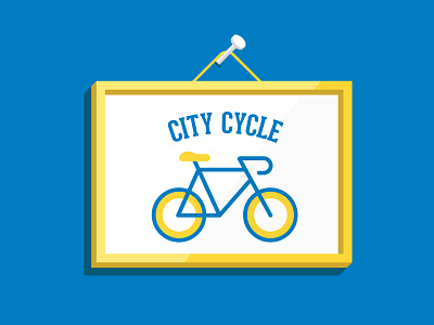MOAR BIKES bicycle bike frame illustration nail sign vector