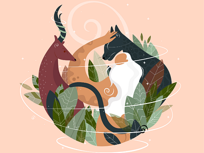 Peace of mind adobe animals artist graphicdesigner graphics illustration lover vector