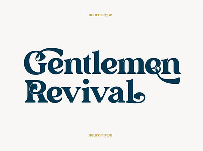 Gentlemen Revival font bold decorative font design display font font logo modern font neuron vintage font