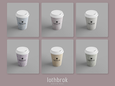 Lothbrok Barista Bros. - Coffeee Cups brand design branding design graphic design illustrator logo package design packaging photoshop vector