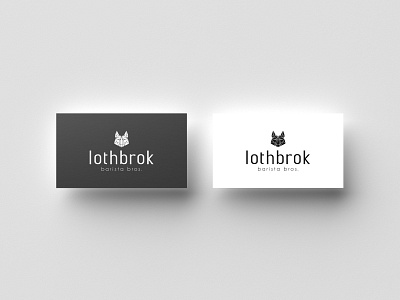 Lothbrok Barista Bros. - Business Cards brand design branding business card design graphic design illustrator logo minimal photoshop stationery vector