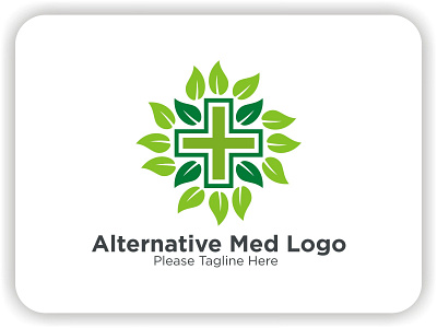 Alternative Medical Logo alternative concept design element green health herbal icon leaf logo medical medicine natural nature organic pharmacy sign symbol therapy vector