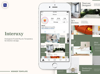 Interuxy Instagram Feeds Puzzle Template creative design creative design business design concept feed concept instagram instagram campaign instagram campaign design instagram content instagram content design instagram design instagram design concept instagram feeds instagram feeds design instagram graphic instagram post design instagram puzzle instagram puzzle design instagram template instagram template design puzzle concept