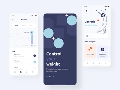 Exercise Application ui ux