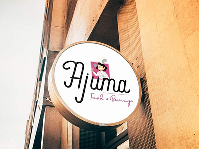 Logo_Ajuma Food and Beverage illustration logo