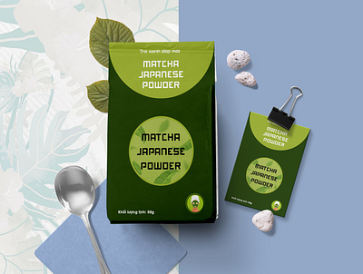 Packaging _Matcha Japanese Power design illustration