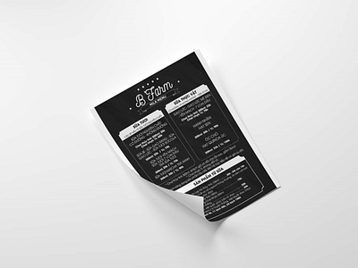 Leaflets_Milk menu design illustration