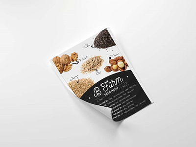 Leaflets_Seed menu design illustration