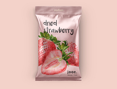 Joon natural/fruit_Dried Strawberry branding design illustration logo vector