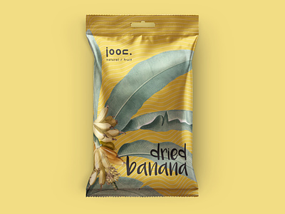 Joon natural/fruit_Dried Banana branding design icon illustration logo vector