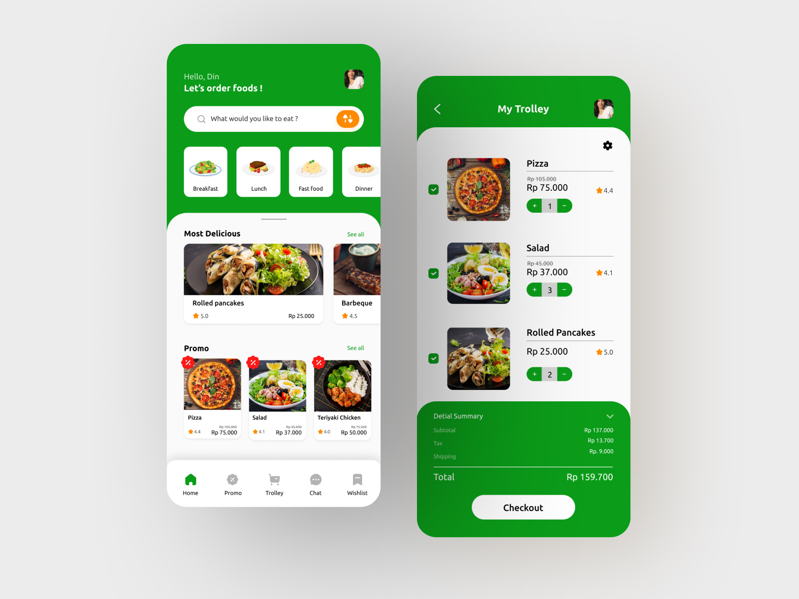 Foods App UI/UX by Michkel Afendi on Dribbble
