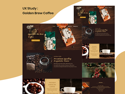 UX Study : Golden Brew Coffee coffee coffee bean ux webdesign website