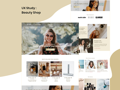 UX Study : Beauty Shop beauty cosmetics ux webdesign wesite