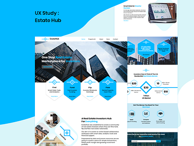 UX Study Estate hub branding housing realestate ux webdesign