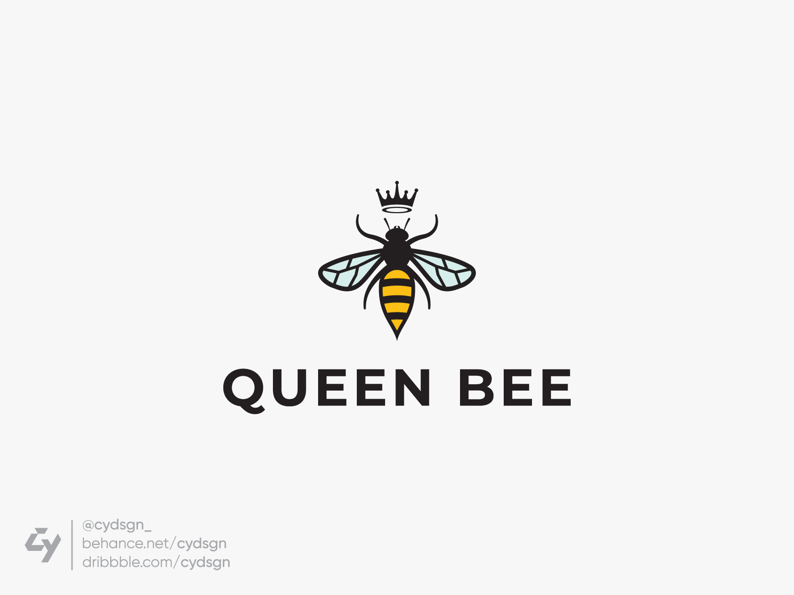 queen-bee-logo-design-by-chung-yun-on-dribbble