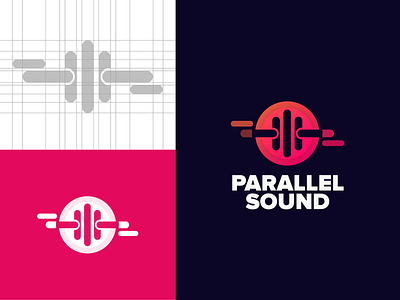 Parallel Sound Logo affinity designer agency branding design graphic logo logo design marketing pixelmator pro vector visual identity