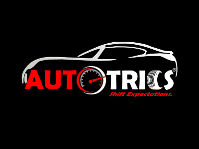 Autotrics Logo Design branding design illustration illustrator logo minimal sri lanka typography