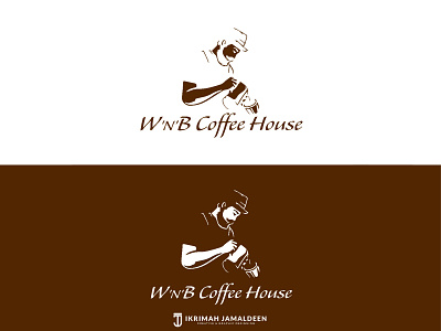 W'n'B Coffee House Logo art branding design illustration illustrator logo minimal sri lanka typography vector