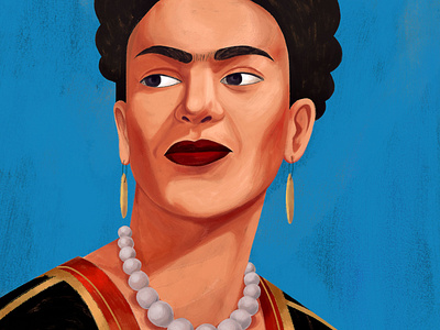 Frida design fida kahlo frida illustration modernism photoshop portrait art
