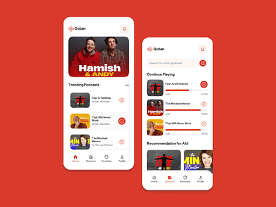 Podcast App UI Design