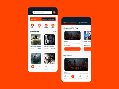 Buy, Sell and Rent Games App UI Design