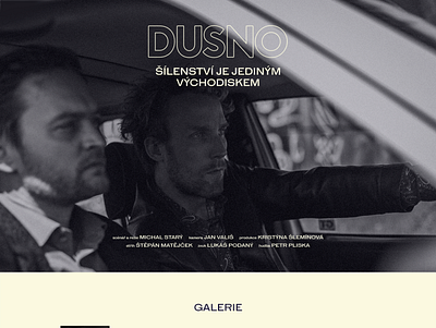 "Dusno" movie website webdesign