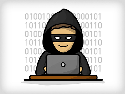 Evil Hacker computer design hacker news hacking illustration