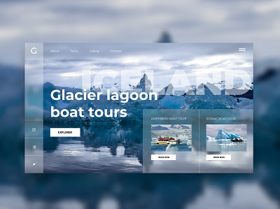 Iceland tour design ui uidesign uiinspiration ux web webdesign website website design