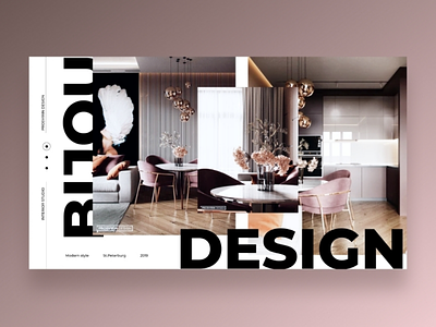 Web design for interior studio design ui ux webdesign