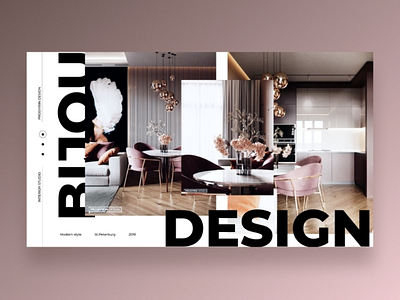 Web design for interior studio