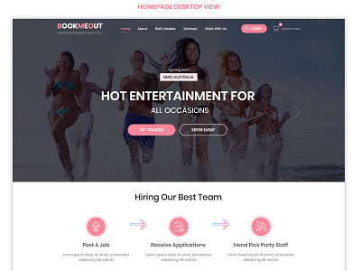 Bookmeout Homepage Design creative graphic design photoshop userinterface webdesign website design