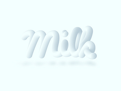 Milk 3d 3d light color milk milk 3d smooth smooth effect