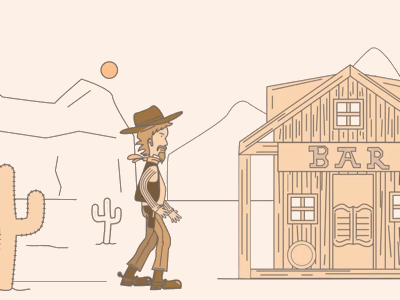 Old West animation cartoon character cowboy oldwest toonboom