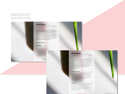 Product page design - UI graphic design ui