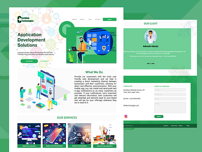 Certified Landing Page branding design ui web