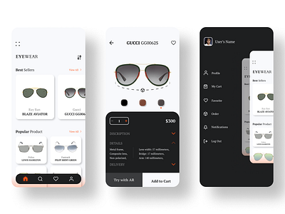 Shopping app Ui animation app design app project app ui best shot clean design colorful dribbble dribbble best shot minimal popular popular design popular shot project sunglasses sunglasses app sunglasses design sunglasses store wireframe wireframes