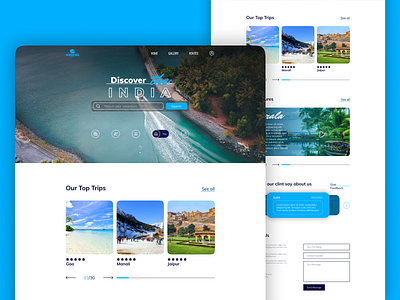 Travel & Trip Landing Page