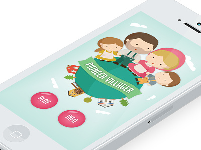 Pioneer Villager app flat game identity illustration interface iphone mobile ui ux