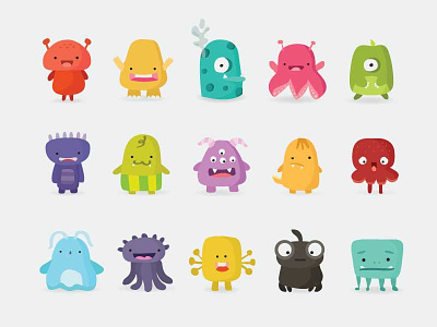 Planet Boom Monster Design app app game flat game illustration monster ui