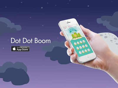 Dot Dot Boom app game illustration interface puzzle ui ux