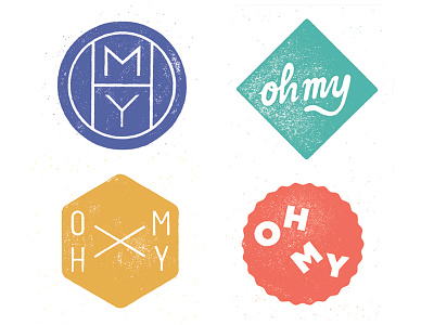 OH MY Logos design handlettering lettering logo logodesign stamp type typography