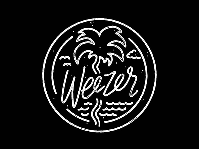 Weezer handlettering illustration lettering