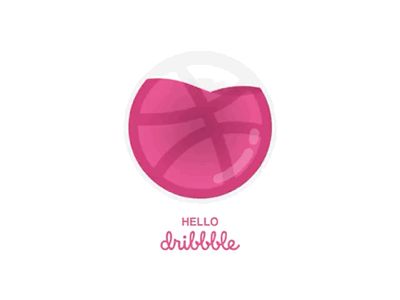 Hello dribbble! animation first shot hello dribbble hello dribbblers mograph motion graphics