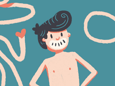Long Term boy dick fun funny graphic design illustration man naked nude smile