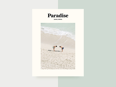 Paradise book grids layout minimal photo photography promo typography zine